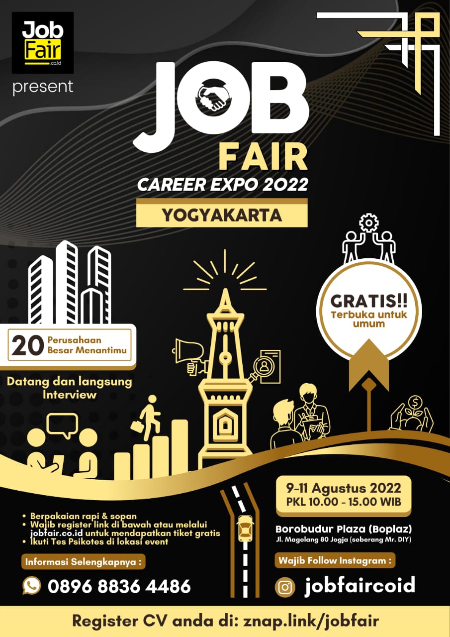 Job Fair Yogyakarta Agustus Jadwal Event Info Pameran Acara