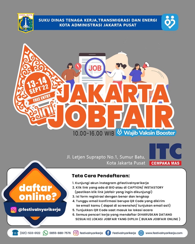 Job Fair Jakarta Jadwal Event Info Pameran Acara Promo Terbaru