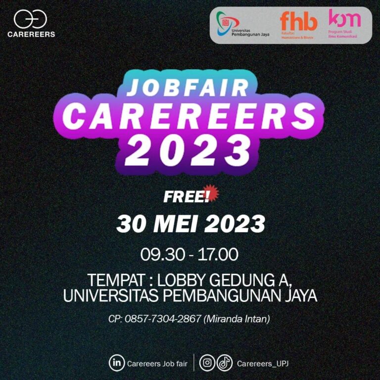 Job Fair Carerers Upj Bintaro Jadwal Event Info Pameran