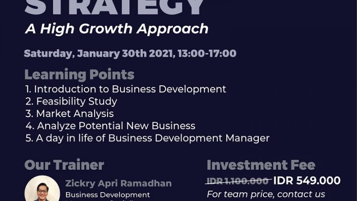 Workshop Business Development Strategy – Online by Sailendra Institute