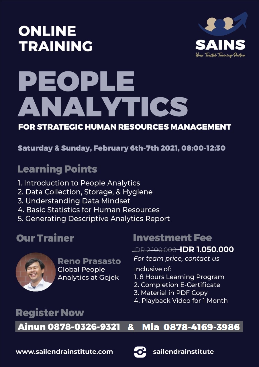 Training People Analytics for Strategic Human Resources Management