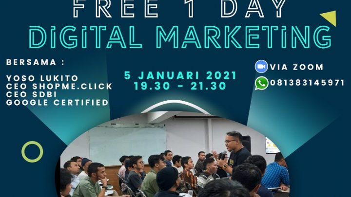 FREE WORKSHOP Online Trend Digital Marketing 2021