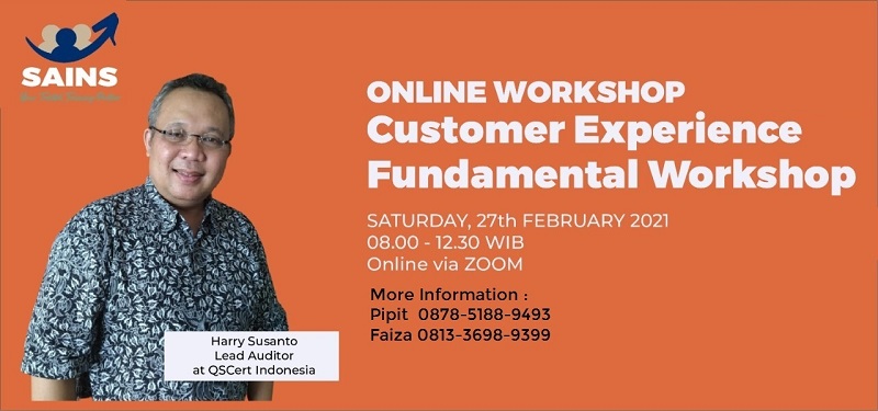 Workshop Customer Experience – Online by Sailendra Institute 