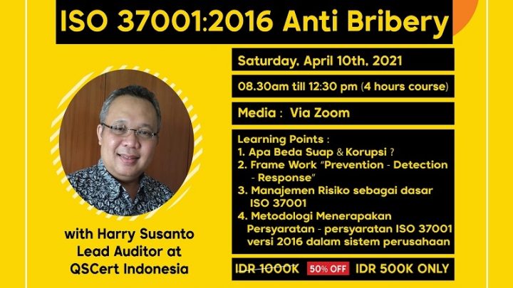 ISO 37001:2016 Anti Bribery Fundamental Workshop