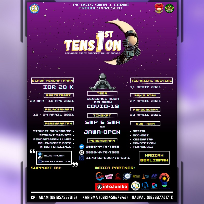 TENS1ON (Teenagers Essai Competition Of SMAN1C)