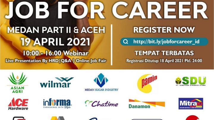 Job For Career Medan Part 2 & Aceh