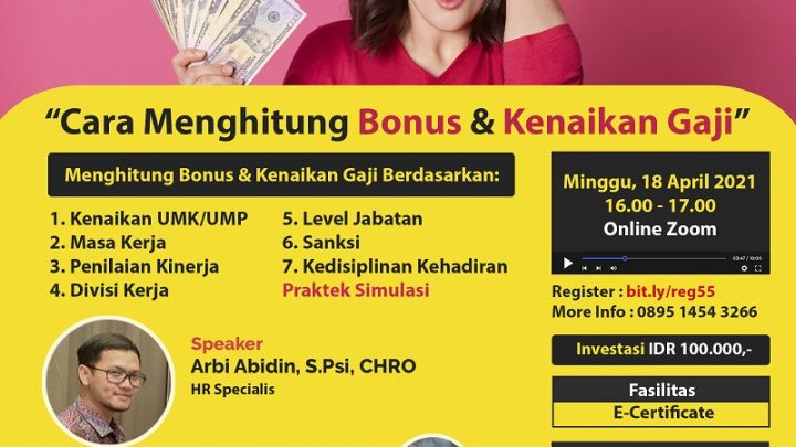 CARA MENGHITUNG BONUS & KENAIKAN GAJI