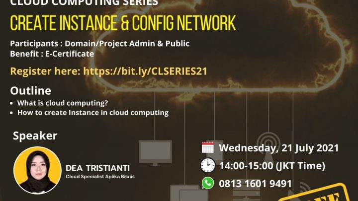 Webinar Cloud Computing Series “Create Instance & Config Network”