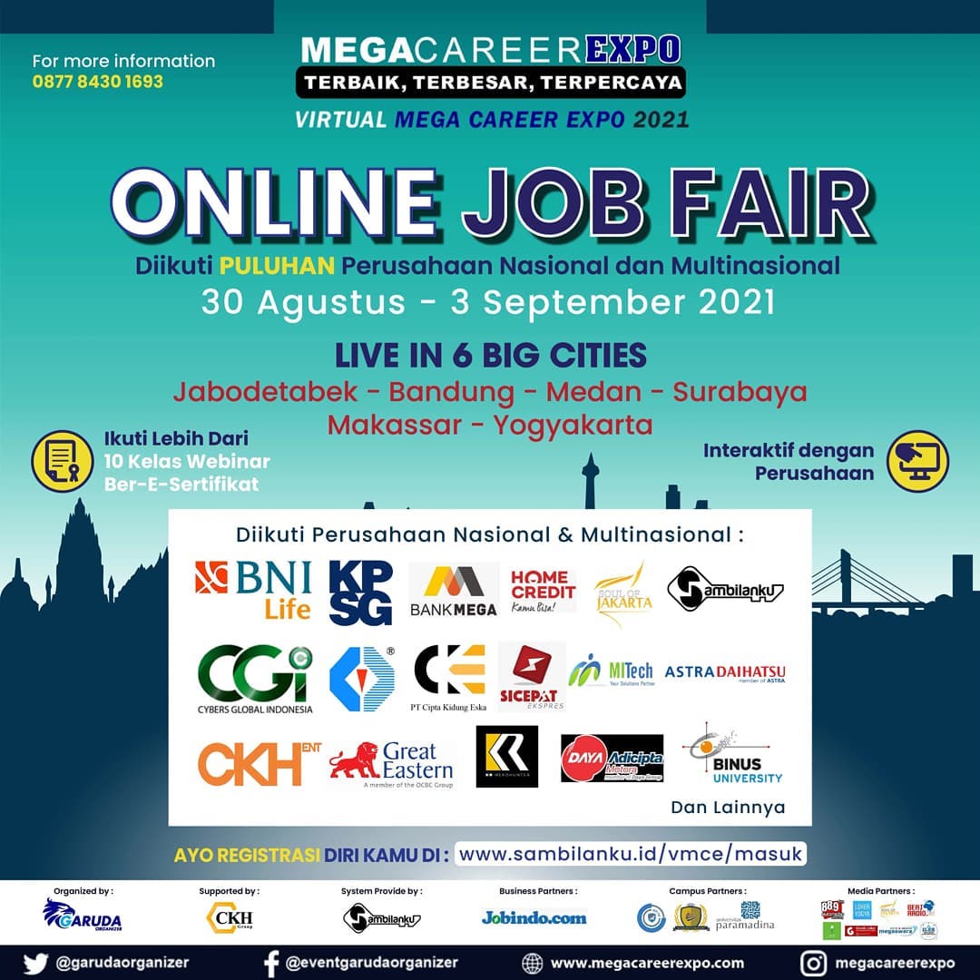 Virtual Mega Career Expo 2021 - Online Job Fair 6 Big Cities
