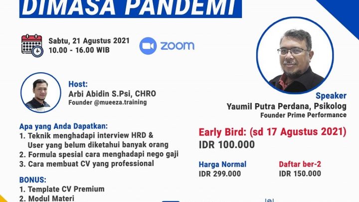 “CARA PASTI DAPAT KERJA DIMASA PANDEMI”