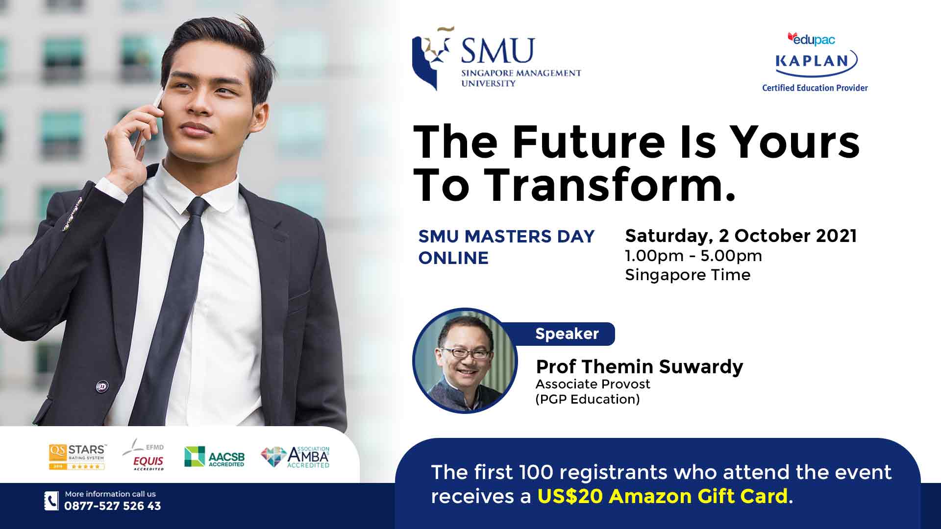 Free Webinar : SMU Masters Day ONLINE - The Future Is Yours To Transform. 