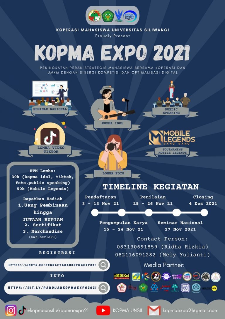 Kopma Expo 2021 Universitas Siliwangi Tasikmalaya Jadwal Event