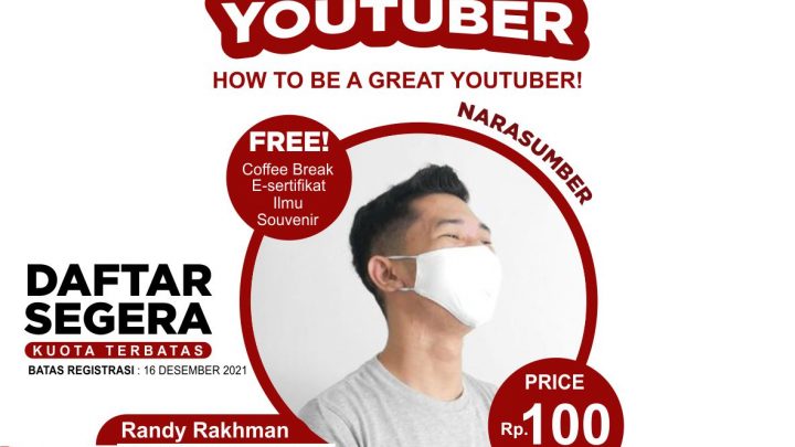 Workshop Youtuber “How to be a Great Youtuber”