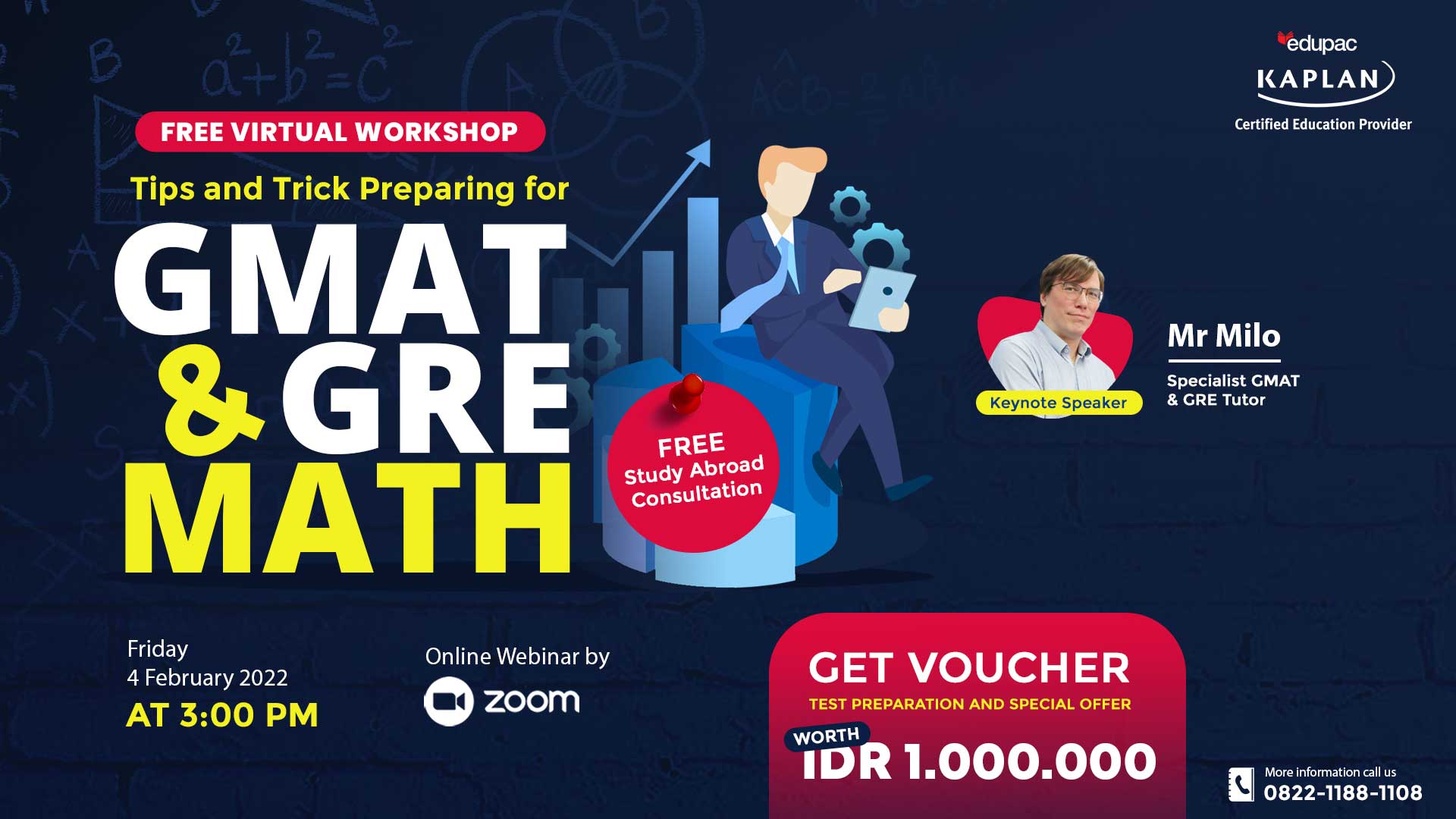 Free Virtual Workshop "Tips and Trick Preparing for GMAT & GRE Math" 