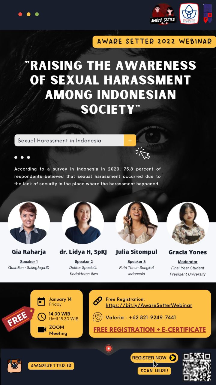 Webinar "Raising the Awareness of Sexual Harassment among Indonesian Society" 