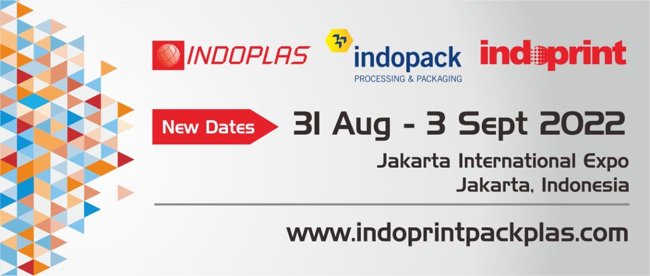 The Indonesian International Plastics, Processing, Packaging and Printing Exhibitions - INDOPLAS, INDOPACK and INDOPRINT 2022 