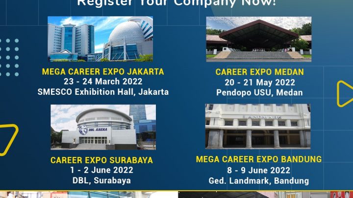 Jadwal Jobfair Offline 2022 – Mega Career Expo Series