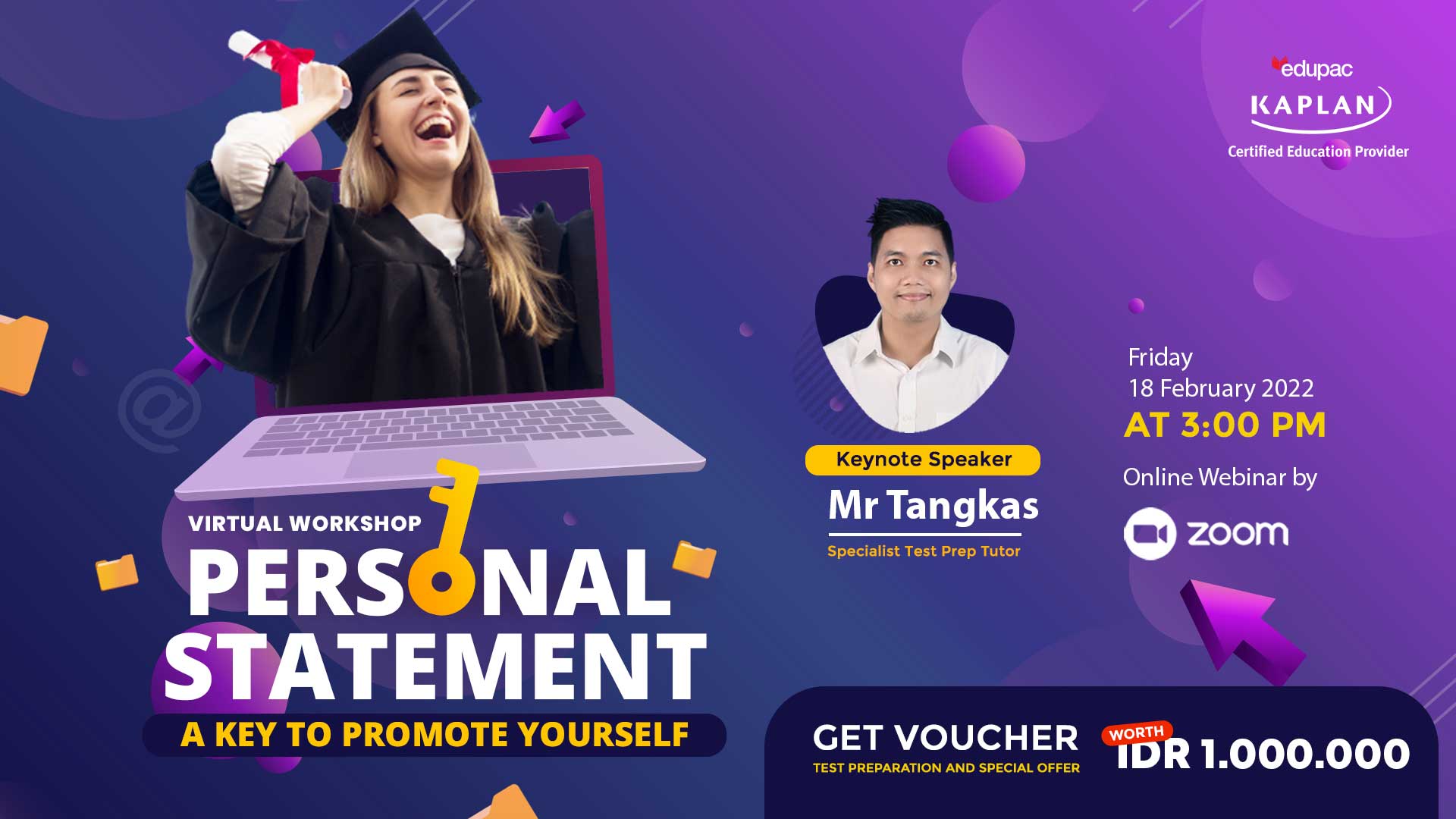 Webinar: FREE Virtual Workshop "Personal Statement a Key to Promote Yourself" 