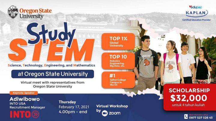 Free Webinar : Study STEM at Oregon State University with INTO US (Scholarship Available)