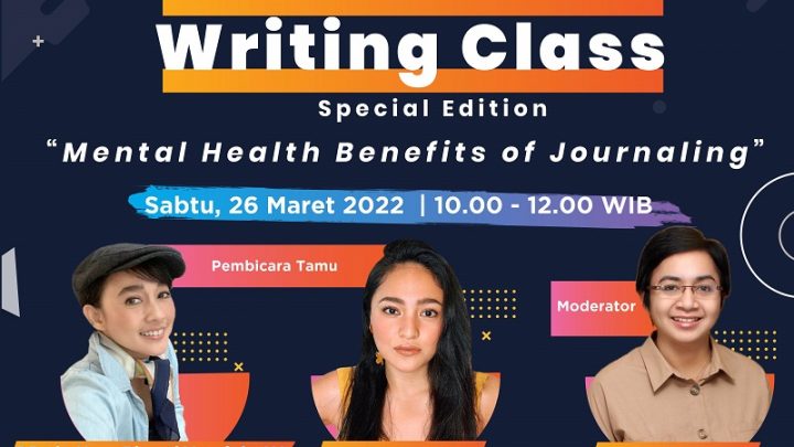 Mindfulness Writing Class Special Edition “Mental Health Benefits of Journaling”