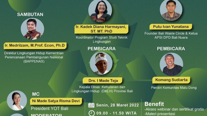 Talk Show Zero Waste 2022 “Kolaborasi Pemerintah, Pebisnis, Pendidikan, dan Pemerhati Sampah Menuju Bali Clean & Green Island”