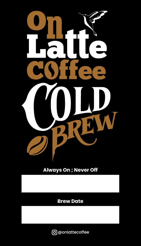 On Latte Coffee Cold Brew