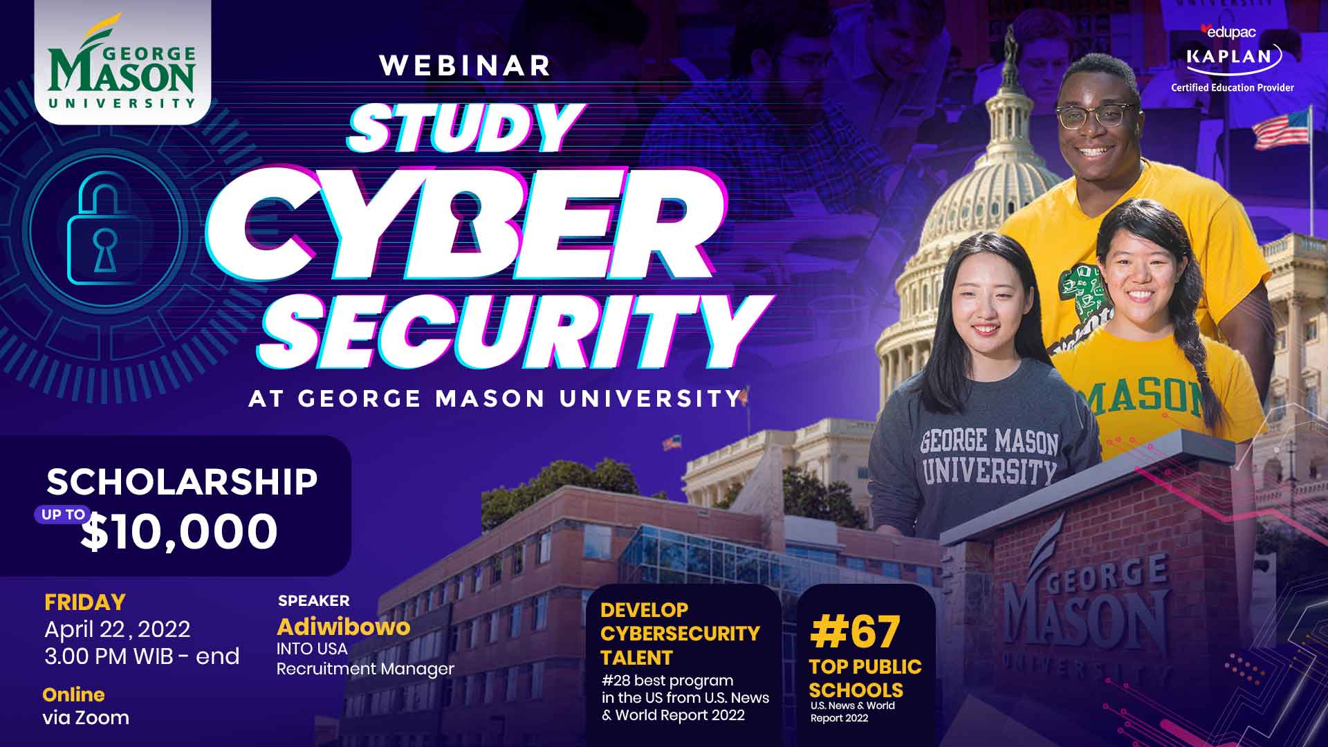 Free Webinar : Free Webinar "Study Cyber Security at George Mason University" 