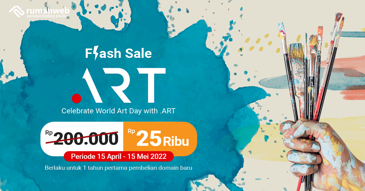 Flash Sale Domain .ART dari Rumahweb