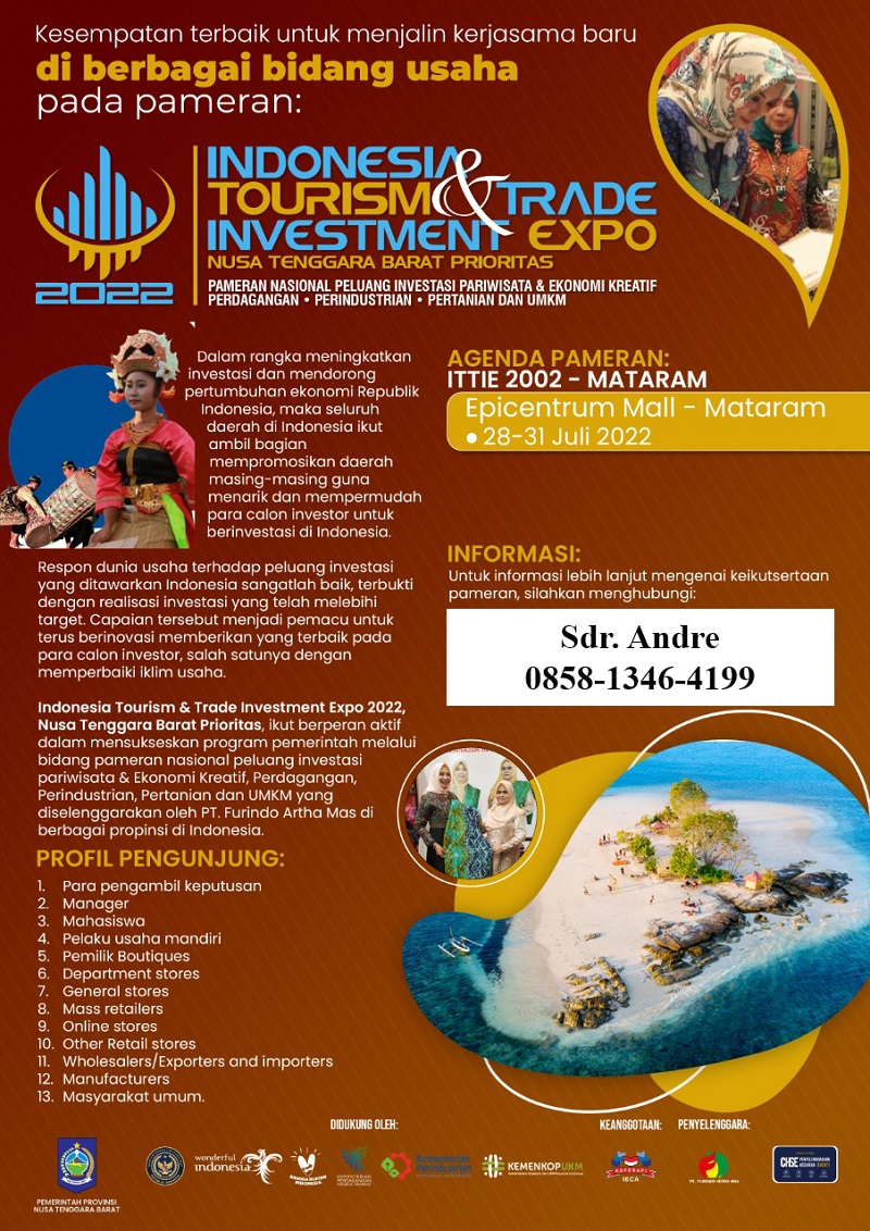 INDONESIA TOURISM & TRADE INVESTMENT EXPO 2022 (LOMBOK)
