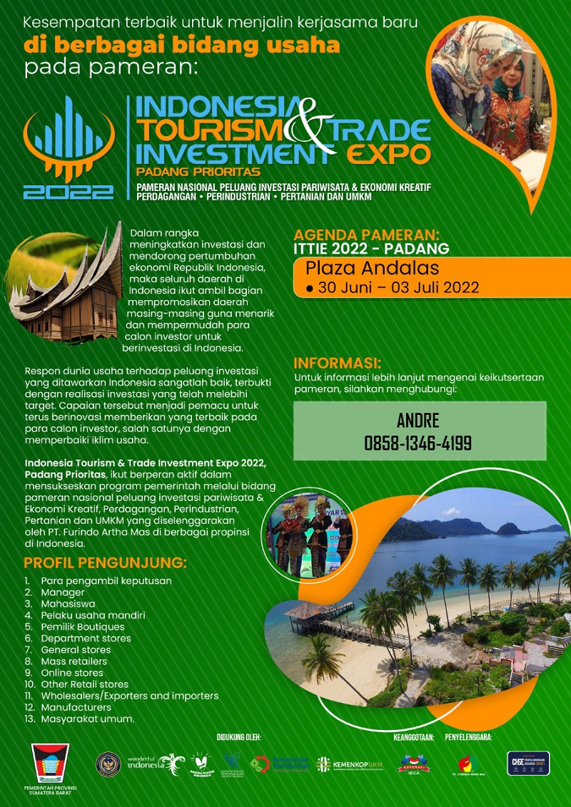 INDONESIA TOURISM & TRADE INVESTMENT EXPO 2022 (PADANG)