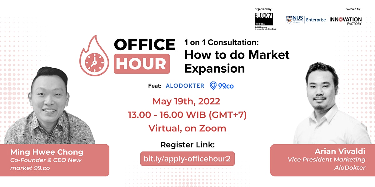 Office Hours "1on1 Consultation How to do Market Expansion" (May 19, 2022)