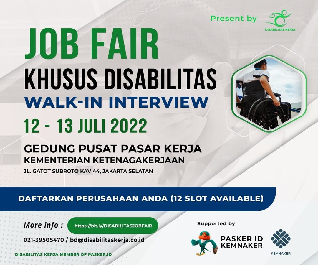 Job Fair Disabilitas - Walk-In Interview Jakarta Selatan
