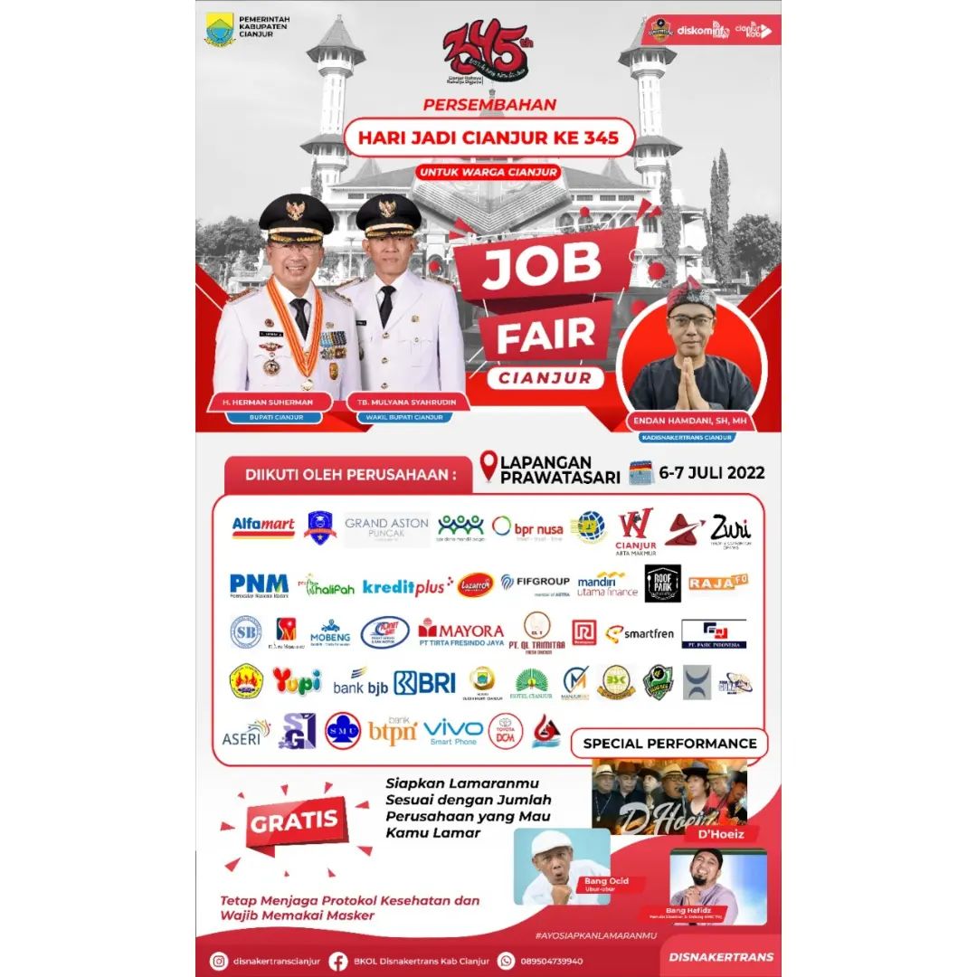 Job Fair Cianjur - Juli 2022