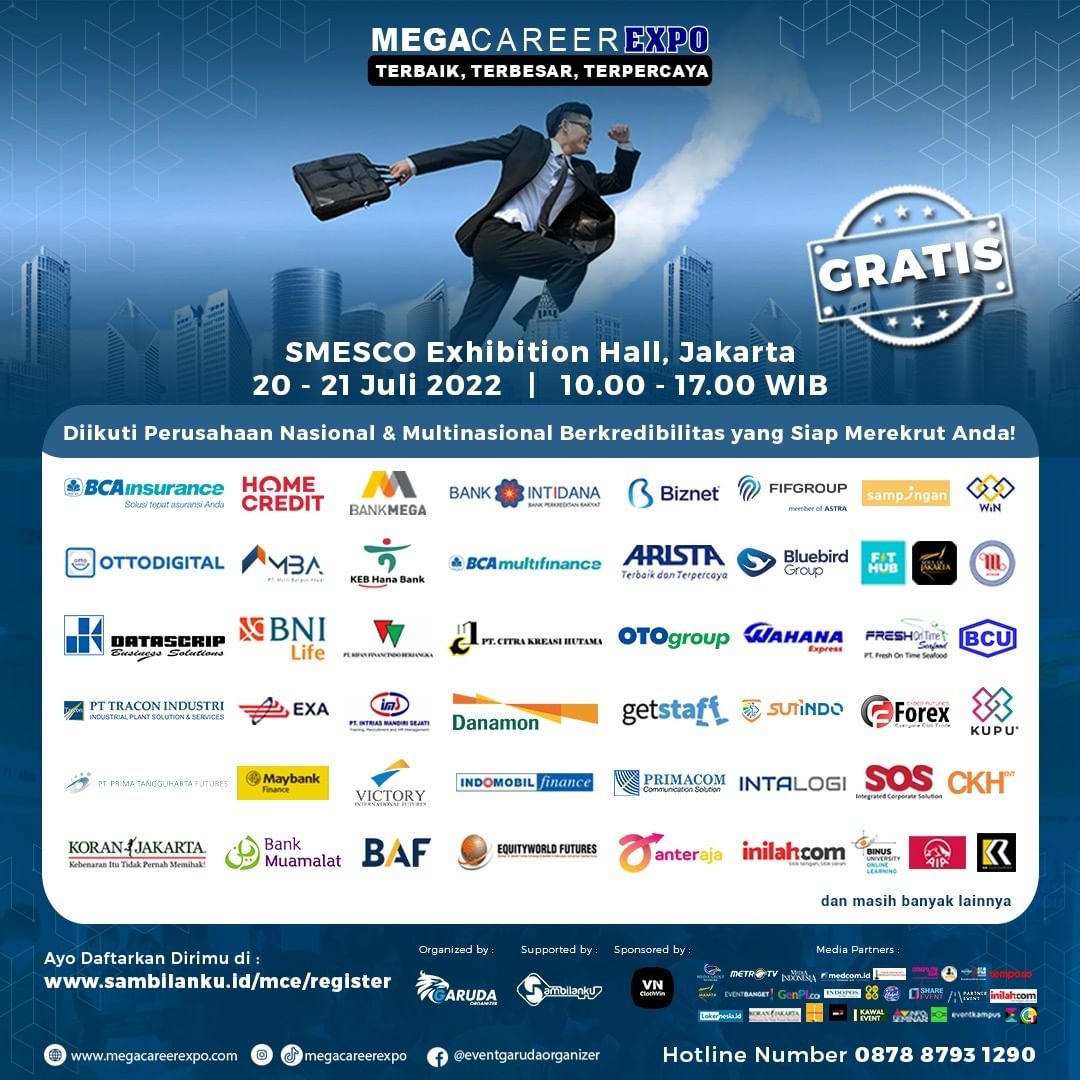 Mega Career Expo 2022 Jakarta - Juli 2022