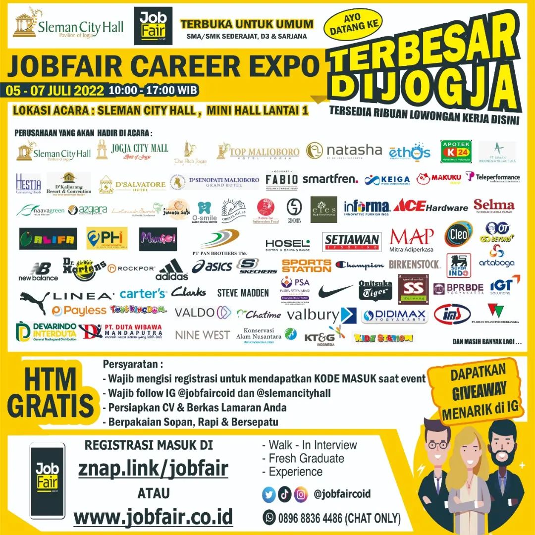 Job Fair Career Expo Jogja - Juli 2022