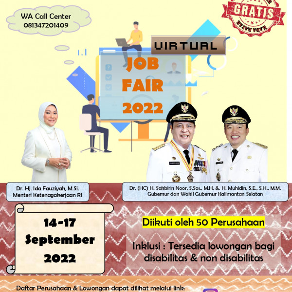 Virtual Job Fair Kalsel 2022