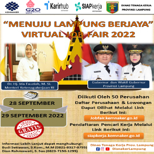 Virtual Job Fair Lampung 2022