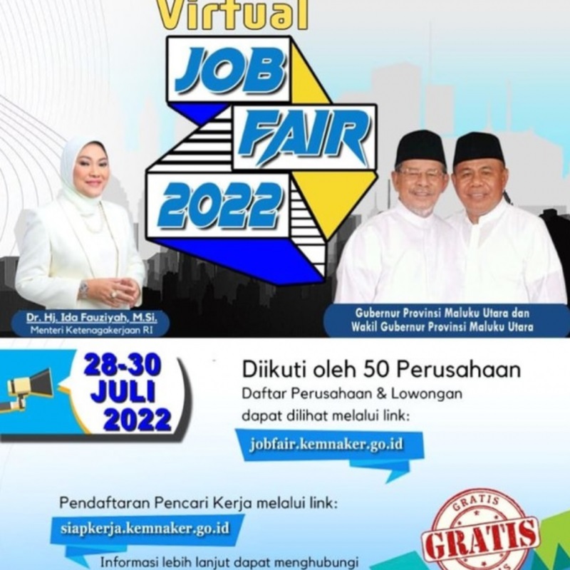Virtual Job Fair 2022 - Provinsi Maluku Utara