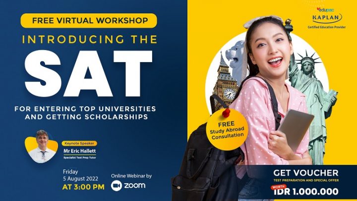Free Virtual Workshop “Introducing The SAT for Entering TOP Universities & Getting Scholarships”