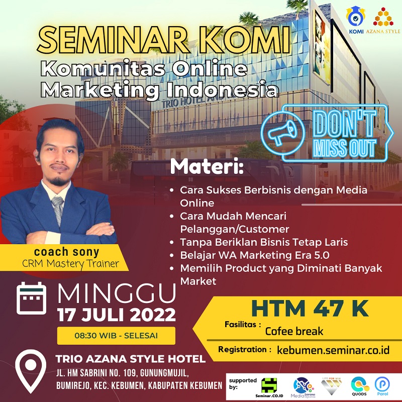 Seminar KOMI (Komunitas Online Marketing Indonesia)