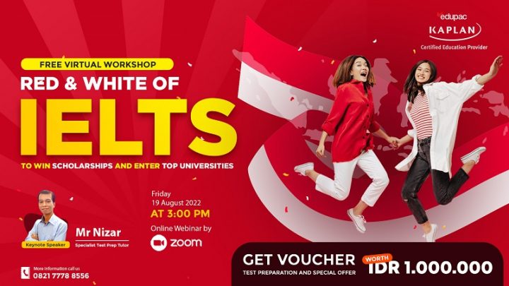 Free Virtual Workshop “Red & White of IELTS to win Scholarships and enter Top Universities