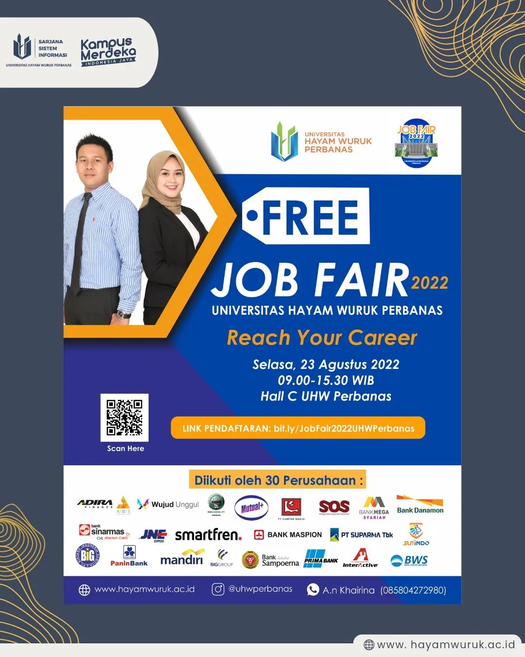 Universitas Hayam Wuruk Perbanas Job Fair 2022 - Surabaya