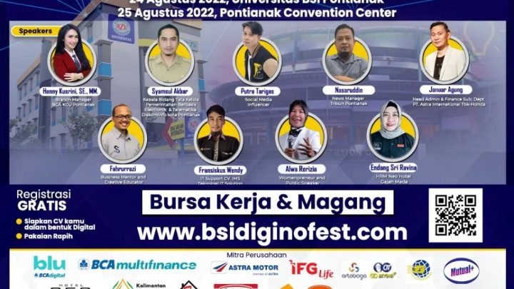 BSI Diginofest 2022 – Bursa Kerja & Magang Pontianak
