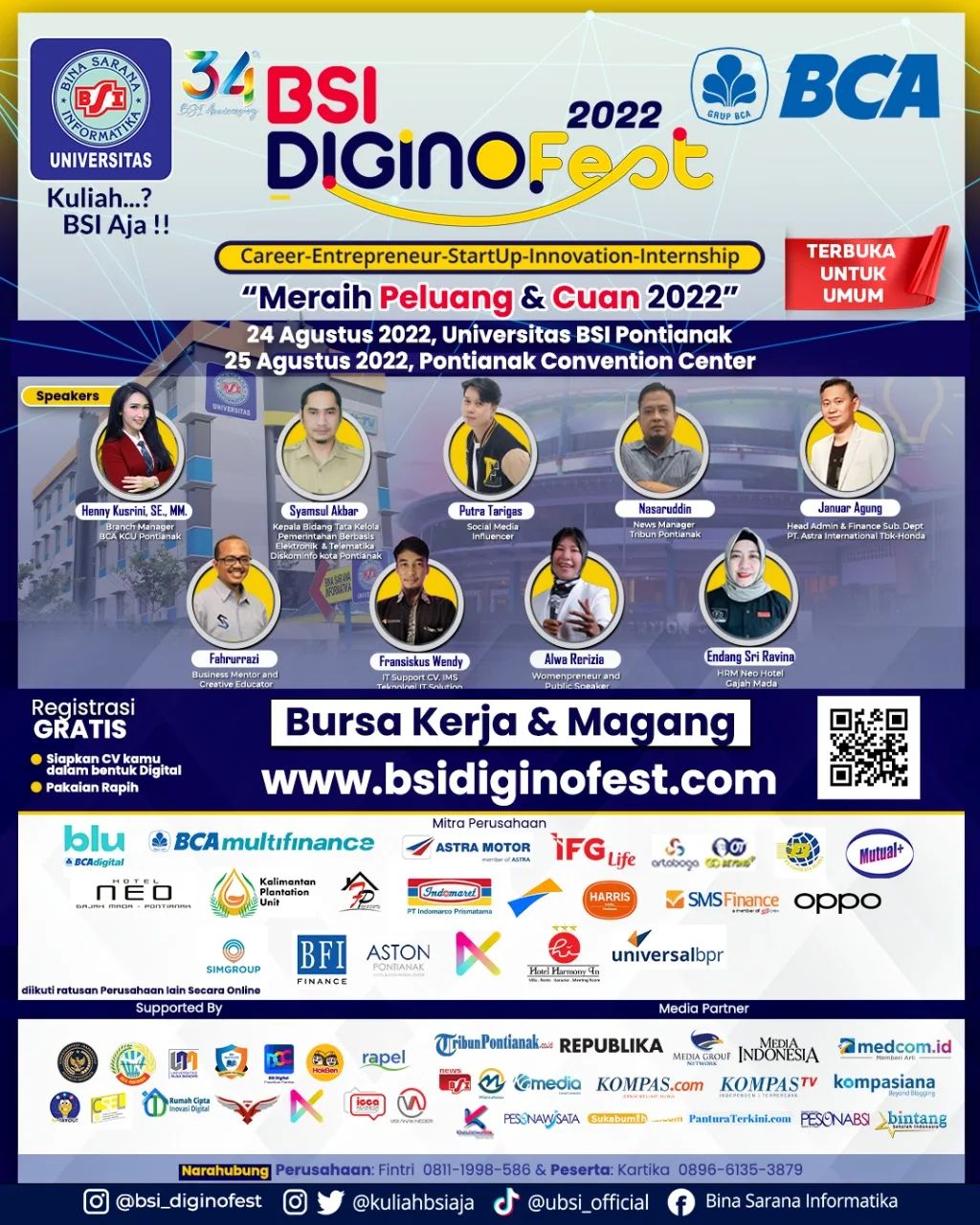 BSI Diginofest 2022 - Bursa Kerja & Magang Pontianak