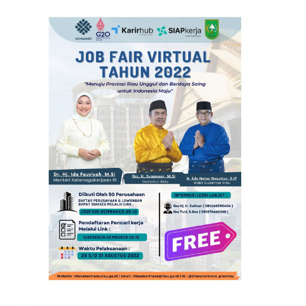 Virtual Job Fair Riau 2022