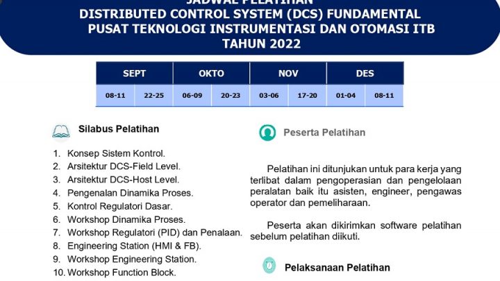 Pelatihan Reguler Distributed Control System (DCS) Fundamental CITA ITB
