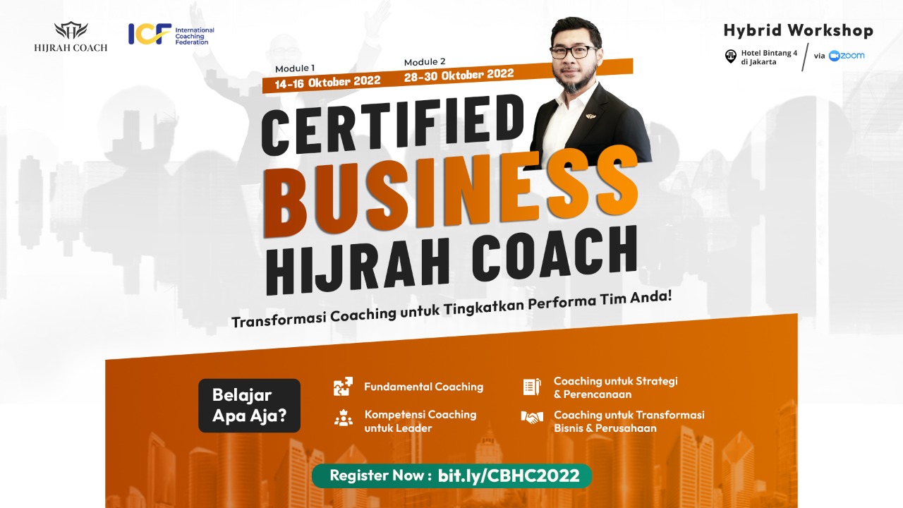 Workshop Sertifikasi Certified Business Hijrah Coach (CBHC)