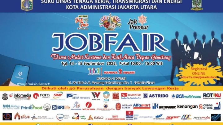 Millenial Job Fair SUDINAKERTRANS JAKARTA UTARA – September 2022