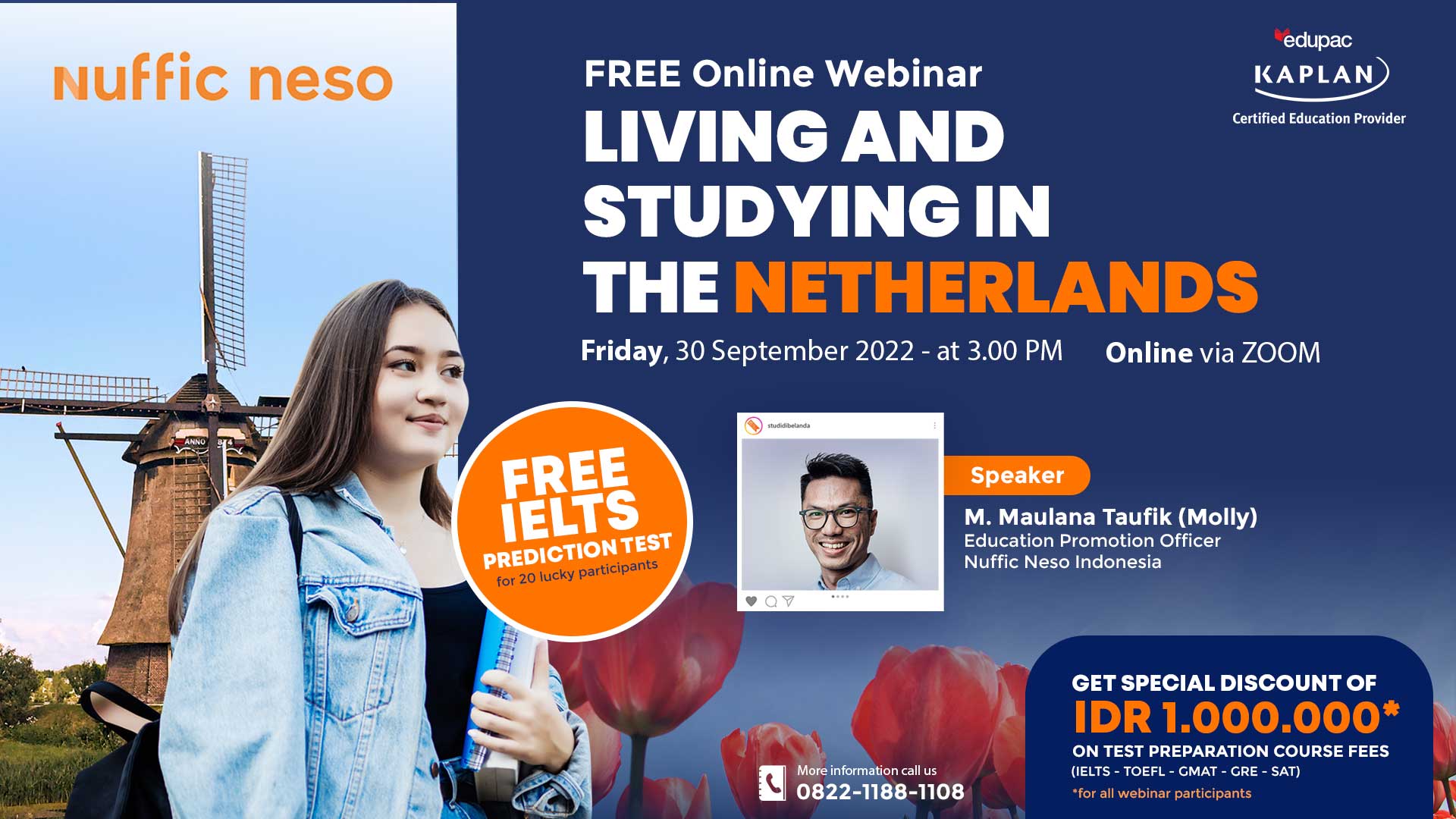 FREE Online Webinar "Living and Studying in the Netherlands" 