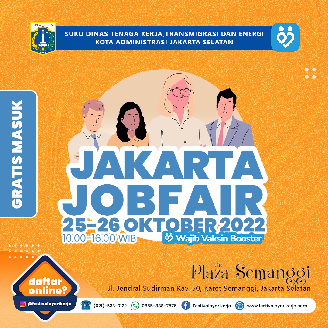 JOBFAIR 2022 SUDINARKERTRANS JAKARTA SELATAN – Jadwal Event, Info